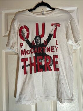 Paul McCartney 'Out There' Graphic Tee in White and Red